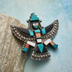 1950s Zuni Knifewing Pin