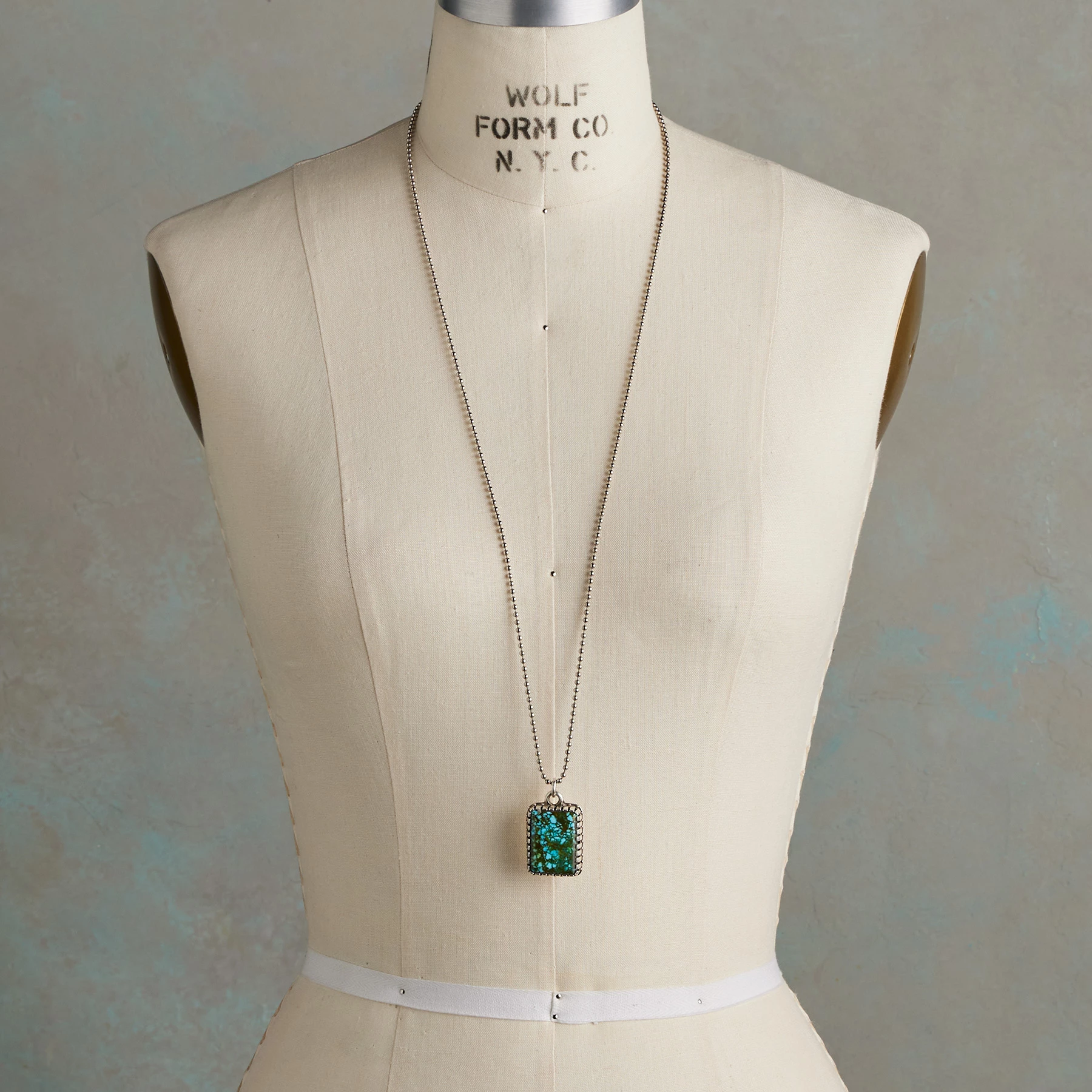 Kingman Turquoise Dogtag Necklace 5 Kingman Turquoise Dogtag Necklace - Image 3