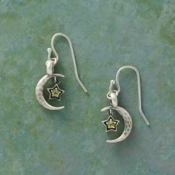 Silver Moon’s Embrace Birthstone Earrings