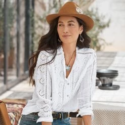 Marion Eyelet Shirt -Sundance Fashion Shop 5781131b bfc2 43d2 b510 36db22552aa8