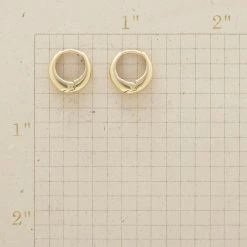 Golden Axis Hoops