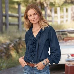 Lettie Ruffle Top -Sundance Fashion Shop 6089bc1c af99 41ab b6e2 b9c1f257b153