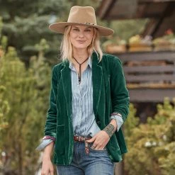 Beau Velvet Blazer - Petites