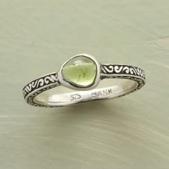 Organic Peridot Ring