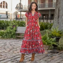 Fleurine Ruffle Dress, Petite -Sundance Fashion Shop a9becb55 2f6f 46f9 8e3d 25eab300bc9e