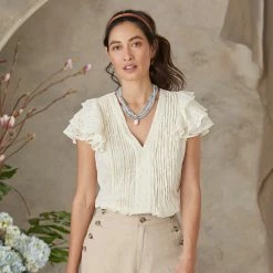 Lille Flutter Top, Petite