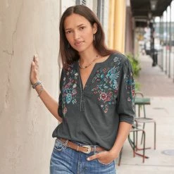 Avril Embroidered Henley 13 Avril Embroidered Henley -Sundance Fashion Shop d2fefc76 ca9b 4fbd ba10 a057bd3a4b89